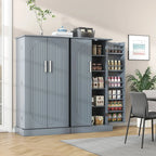 🔥 מבצע השקה לזמן מוגבל🔥מבצע חם🌟ארון אחסון למזווה 📦 | עם מגירה ומדפים מתכווננים 🔧 | מארגן מטבח לבן 🧺