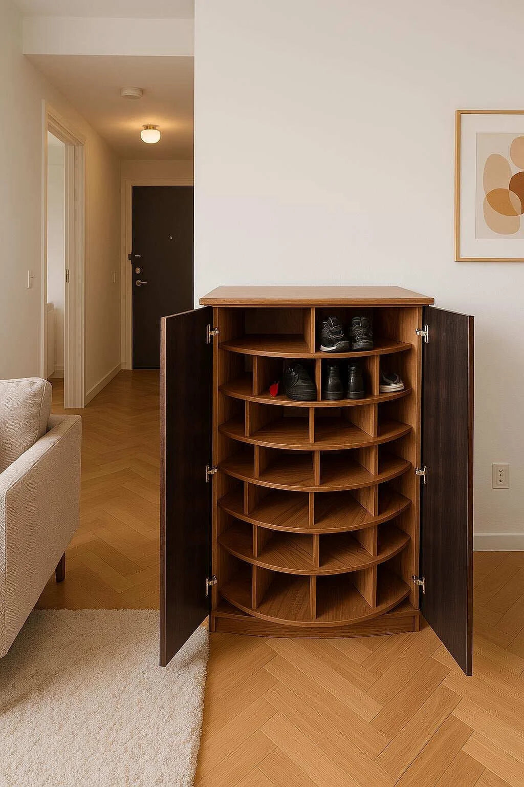 🌟איכות גבוהה🌟יום אחרון במבצע 49% הנחה🔥 מתקן נעליים מסתובב בעל קיבולת גדולה