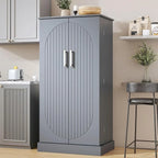 🔥 מבצע השקה לזמן מוגבל🔥מבצע חם🌟ארון אחסון למזווה 📦 | עם מגירה ומדפים מתכווננים 🔧 | מארגן מטבח לבן 🧺